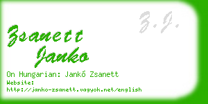 zsanett janko business card