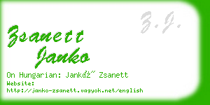 zsanett janko business card